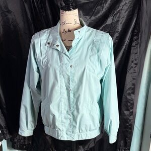 Vintage 80’s Young Rebels Light Blue Light Bomber/Windbreaker Jacket